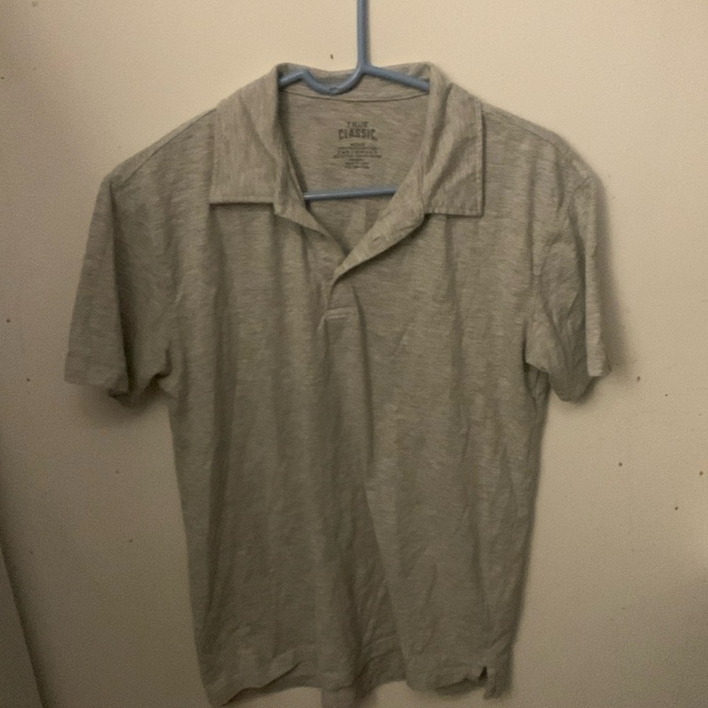 Ultra Soft Light Grey True Classic 60/40 Polo Cotton Poly Blend SZ Medium